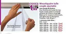 Provence Outillage Moustiquaires souple ajustable offre