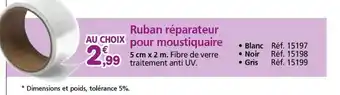 Provence Outillage Ruban réparateur pour moustiquaire offre