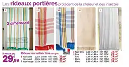 Provence Outillage Rideau marseillais tissé offre