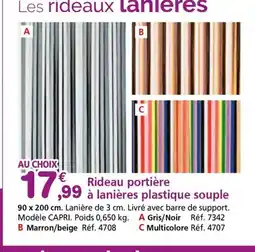 Provence Outillage Rideau portière à lanières plastique souple offre