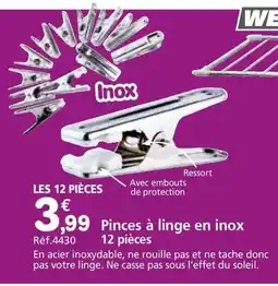 Provence Outillage Pinces à linge en inox offre