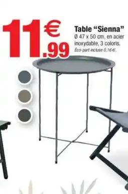 Bazarland Table Sienna offre