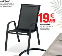 Bazarland Fauteuil noir offre