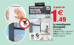 Bazarland La moustiquaire découpable offre