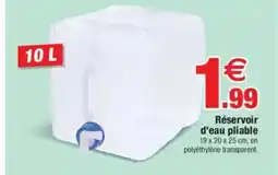 Bazarland Réservoir d'eau pliable offre