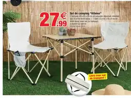 Bazarland Set de camping Athéna offre