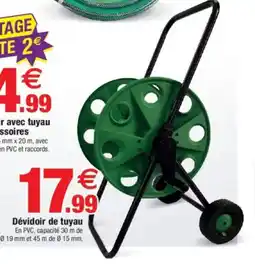 Bazarland Dévidoir avec tuyau et accessoires offre