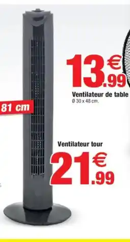 Bazarland Ventilateur tour offre
