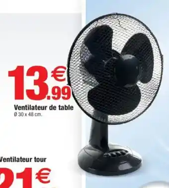 Bazarland Ventilateur de table offre