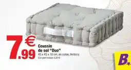 Bazarland Coussin de sol Duo offre