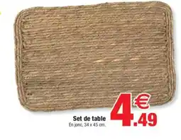 Bazarland Set de table offre