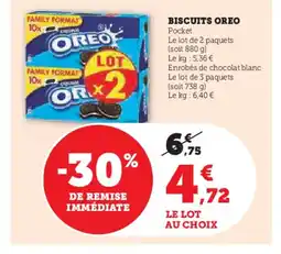 Super U OREO Biscuits offre