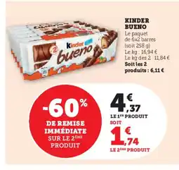 Super U KINDER Bueno offre