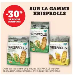 Super U KRISPROLLS Sur la gamme offre