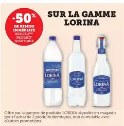 Super U LORINA Sur la gamme offre