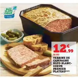 Super U Terrine de campagne bleu-blanc- coeur premier plateau offre