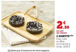 Super U 2 donuts offre