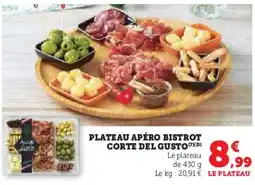 Super U Plateau apéro bistrot corte del gusto offre