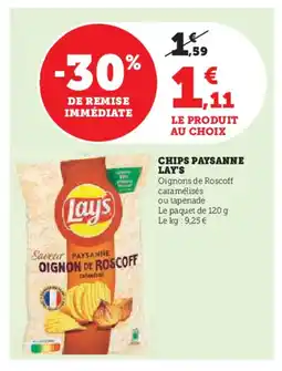 Super U LAY'S Chips paysanne offre