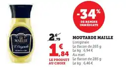 Super U MAILLE Moutarde offre