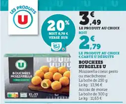 Super U Bouchees surgeles u offre