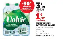 Super U VOLVIC Eau minerale naturelle offre