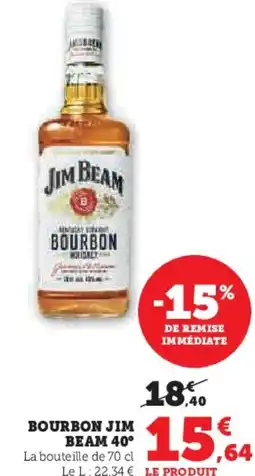Super U JIM BEAM Bourbon offre
