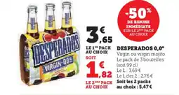Super U DESPERADOS 0,0° offre