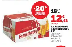 Super U KRONENBOURG Biere blonde offre