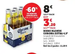 Super U CORONA Biere blonde offre