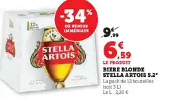 Super U STELLA ARTOIS Biere offre