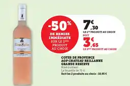 Super U Cotes de provence aop chateau reillanne grande reserve offre