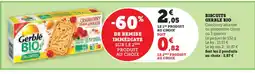 Super U GERBLE Biscuits bio offre