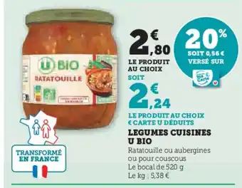 Super U Legumes cuisines u bio offre