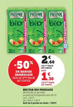 Super U PRESSADE Nectar bio offre