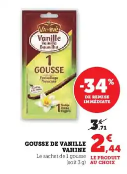 Super U VAHINE Gousse de vanille offre