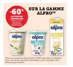 Super U ALPRO Sur la gamme offre