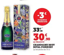 Super U Champagne brut royal pommery offre