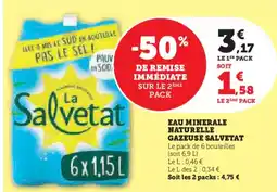 Super U SALVETAT Eau minerale naturelle offre