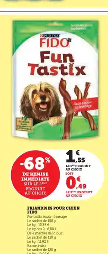 Super U Friandises pour chien fido offre
