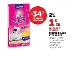 Super U VITAKRAFT Liquid snack offre