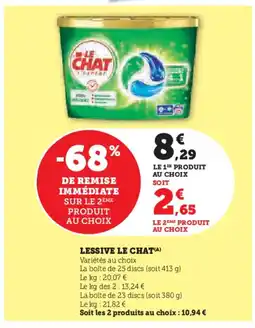 Super U LE CHAT Lessive offre