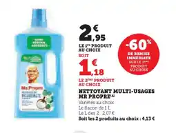 Super U MR PROPRE Nettoyant multi usages offre