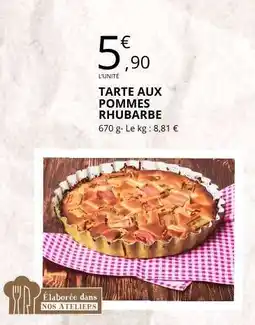 E.Leclerc TARTE AUX POMMES RHUBARBE offre