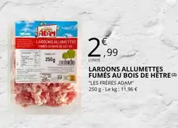 E.Leclerc LARDONS ALLUMETTES FUMÉS AU BOIS DE HÊTRE offre
