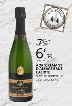 E.Leclerc AOP* CRÉMANT D'ALSACE BRUT CALIXTE offre