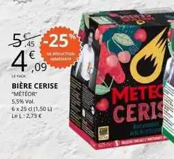 E.Leclerc BIÈRE CERISE METEOR offre
