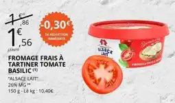 E.Leclerc FROMAGE FRAIS À TARTINER TOMATE BASILIC offre