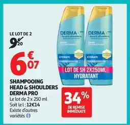 Auchan Shampooing Head & Shoulders Derma Pro offre