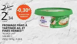 E.Leclerc FROMAGE FRAIS À TARTINER AIL ET FINES HERBES offre